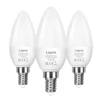 LEPRO 600059-WW-EU-3 LED lemputė E14 C37 4,2W (40W atitikmuo) 470lm 2700K šiltai balta 250° spindulio kampas, 3 vnt. pakuotė