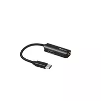 Devia Universal Smart Type-C į 3,5 mm lizdą arba Type-C adapteris su PD įkrovimu, juodas