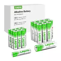 LEPRO PR130003-24 AA/AAA šarminės baterijos, 24 vnt. | 1,5V ilgaamžė galia