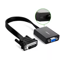 UGREEN DVI-D 24+1 į VGA aktyvus vaizdo adapteris (kištukas į lizdą) – juodas
