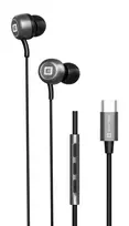 Evelatus Crystal Clear Audio ausinės su Type-C ir mikrofonu, juodos