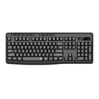 Redragon BK-7367 pilno dydžio ergonomiška belaidė membraninė biuro klaviatūra - juoda