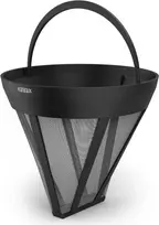 Xavax Permanent Coffee Filter Size 4 Barista, daugkartinis nerūdijančio plieno filtras, universalus, juodas