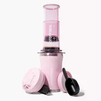 AeroPress Go Plus kavos virimo aparatas su rožiniu terminiu puodeliu 475 ml