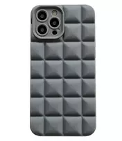 iLike Apple 3D Cube dėklas, skirtas iPhone 14 6,1 colio - juodas