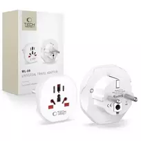 Tech-Protect Universal WL-09 Universalus kelionių adapteris iš EU baltas