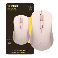 WINX CLICK Easy 1600DPI 2.4GHz belaidė pelė - rožinė