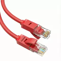 UGREEN Cat6 UTP Ethernet kabelis 2m raudonas – 10Gbps didelės spartos RJ45 tinklo kabelis