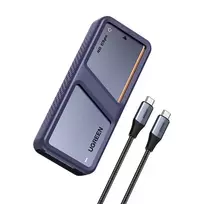 UGREEN M.2 NVMe SSD korpusas D703 USB4 40Gbps, be įrankių, aliuminio, Space Grey
