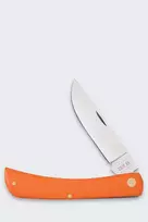 Case Sod Buster SS oranžinis sulankstomas peilis - Tru-Sharp chirurginio nerūdijančio plieno skinner ašmenys, oranžinė sintetinė rankena, slip joint, nagų įpjova, pagaminta JAV