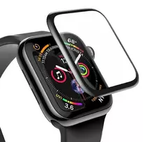 Baseus 0,23 mm lenkto ekrano grūdinto stiklo apsauga, skirta Apple Watch 38 mm, juoda (SGAPWA4-C01)