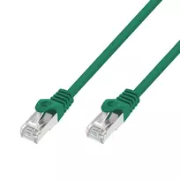 Extralink Cat.7 S/FTP 1 m žalias Patch Cord LAN, varinis tinklo kabelis vytos poros