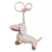 TFO Universal Phone Chain Beige Dachshund - reguliuojamas kryžminis dirželis su adapteriu