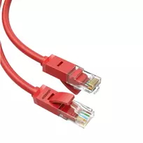 UGREEN RJ45 CAT6 Ethernet 0,5 m LAN kabelis - raudonas (1Gbps, 250MHz)