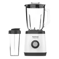 Taurus OPTIMA GO 1500 stalo blenderis, 1,5 l stiklinė ąsotis, 1500W, 6 nerūdijančio plieno peiliukai, kintamas greitis, pulsas, ledo smulkinimas, juodas/sidabrinis