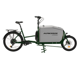 KROSS E-Cargo Business ALU 0.5 MY24 / Green/White Glossy / elektrinis krovininis dviratis (26")