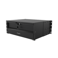 Lanberg 19" Drawer 4U, max load capacity up to 90 kg 4 point assembly | AK-2004-B | 48.26 x 36 x 17.6 cm | Black