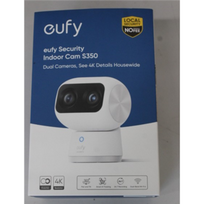 SALE OUT. Anker Eufy Security Indoor Cam S350, White | Anker Eufy Security Indoor Camera | S350 | 24 month(s) | Tabletop | Wide-Angle Lens | Micro SD, Max. 128GB | UNPACKED, MISSING POSITIONING STICKER