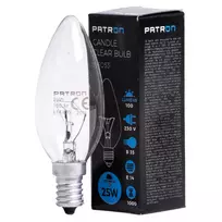 Kaitrinė lemputė E14 25W B35 230V CL