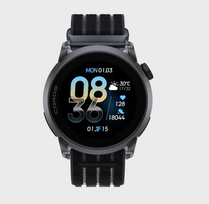 COROS PACE 4 GPS Sport Watch - juoda Crystal nailoninė