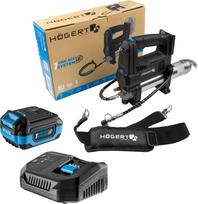 Akumuliatorinis tepimo pistoletas automobiliams ir technikai 690 bar 18V 420 ml su 4Ah baterija ir įkrovikliu HT2E270 Hogert