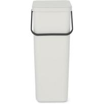 Brabantia Sort & Go šiukšlių dėžė 214424, 40 l, 62 cm, 34,5 cm, 26,8 cm, plastikinė, su dangčiu, tvirtinimas prie sienos