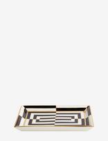 Jonathan Adler - Op Art Rectangle Tray - Dekoratyvinė lėkštė - Juoda