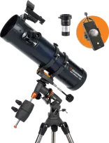 Teleskopas Celestron Astromaster Reflector 130EQ su telefono adapteriu T2-Barlow
