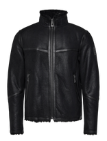 Belstaff - Highland Shearling Jacket Dark Dusty Taupe - Odinis švarkelis - Juoda