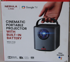 SALE OUT. | Anker Nebula Mars 3 Air Google TV Projector with Built-In Netflix | Full HD (1920x1080) | 400 ANSI lumens | Black