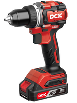 DCK Akumuliatorinis bešepetėlinis gręžtuvas-suktuvas 20V MAX, KDJZ2090EK, DCK (2x4,0Ah akumuliatorius, įkroviklis)