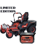 DCK Limited Rinkinys Akumuliatorinis vejos traktorius ir Greitasis pakrovėjas/Power bankas 58V,  DCK (1 x 40Ah + 2 x 7,5Ah  akumuliatoriai)