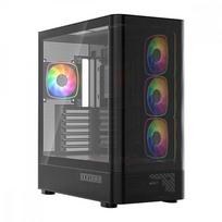 MODECOM Volcano Volcano AQ300 ARGB Midi Black | MC-A-AQ300-4FA-B | 5903560983019