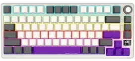 LORGAR KBP7075W 75% Mechaninė belaidė klaviatūra | US | rusvai gelsvas