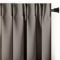 Aksominė užuolaida su kilpomis AmeliaHome 200 × 280 cm, smėlio