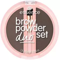 Essence, Duo Set, Matte, Eyebrow Powder, 03, Dark, 1.8 g
