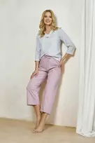 Pižama šviesiai violetinė su 3/4 rankovėmis medvilninė Taro