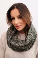 Moteriška žieminė kaklo mova, džinso ir chaki spalvų