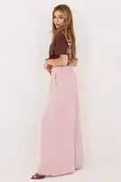 Rožinės muslino kelnės Italy Moda