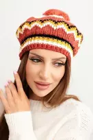 Moteriška žieminė kepurė Emma K343, džinso mėlynos spalvos