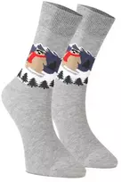 Kalėdinės unisex kojinės, 3 porų rinkinys, pilkos spalvos
