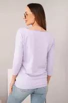Moteriška palaidinė su valties formos iškirpte, šviesiai violetinė