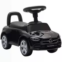 Paspiriama mašinėlė „Mercedes-Benz C-Class“ su garso efektais, juoda, 65 × 28 × 39 cm