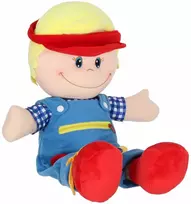 Minkšta sensorinė lėlė, mokymuisi rengtis, 48 cm