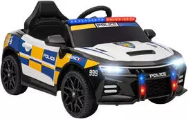 Vaikiškas policijos elektromobilis su nuotolinio valdymo pultu, 96 × 60 × 45 cm