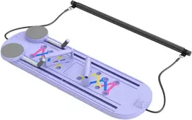 Pilates treniruoklio rinkinys, 5 treniravimo būdai, sulankstomas, šviesiai mėlynas, 97 x 30 x 3 cm
