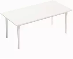 Valgomojo stalas 8 asmenims su medžio masyvo kojomis, kreminis, 180 × 90 × 76 cm