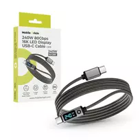 Mobile Origin 240W 80Gbps, 8K/60Hz LED Ekranas USB-C Cable 1.5m CB18