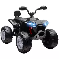 AIYAPLAY Vaikiskisk elektrinis keturratis, 24V elektrink transporto priemon su 4 ratais, priekiniais žibintais, USB jungtimi, MP3 funkcija, 6,5 km/h, 3-8 metai