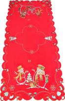 Kalėdinis stalo takelis stačiakampė Snowman, raudona sp./žalia sp., 60 x 120 cm